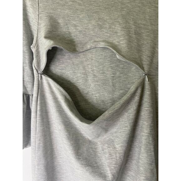 Harper & Bay Maternity Nursing Hidden Zipper Grey Sheath Dress size large - Picture 4 of 6